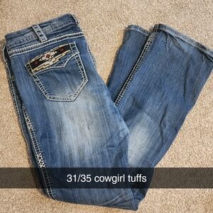 Cowgirl Tuff Women's Classic Blue Boot Cut Jeans